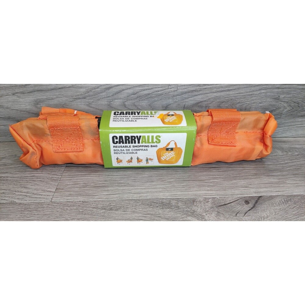 NEW Vintage Home Depot Carryalls Heavy Duty Reusable Bag Attaches Shopping Cart
